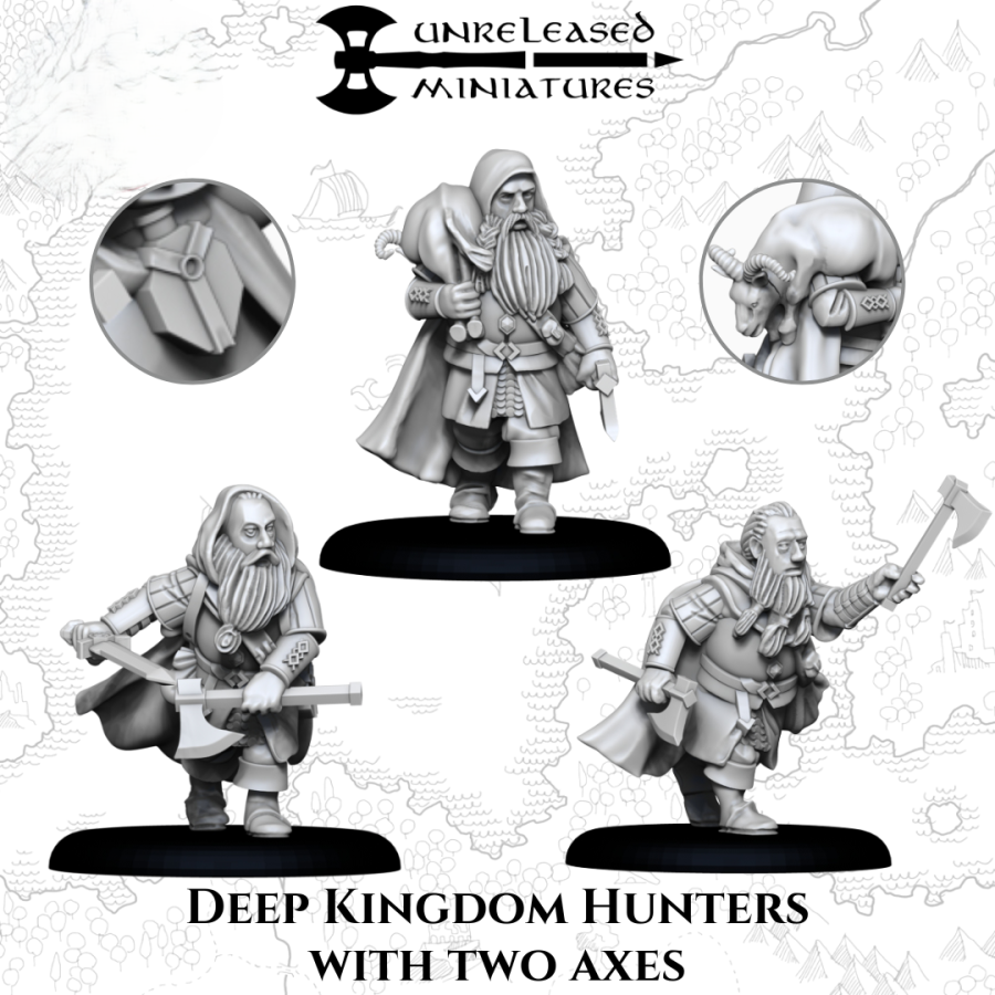 Deep Kingdom Jäger mit 2 Waffen